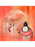 Annemarie Laffont, Flamigo, painting - Artalistic online contemporary art buying and selling gallery