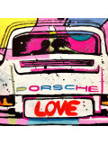 Patrick Cornée, Amoureux dans une Porsche 911, painting - Artalistic online contemporary art buying and selling gallery