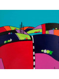 Carole Carpier, Collines, painting - Artalistic online contemporary art buying and selling gallery