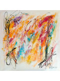 Âme Sauvage, La femme en rouge, painting - Artalistic online contemporary art buying and selling gallery