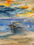 Marie-Line Robert, Duo des mers, painting - Artalistic online contemporary art buying and selling gallery