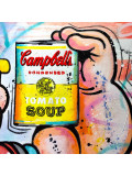 Patrick Cornée, Popeye likes pop art and Campbell's soup, painting - Artalistic online contemporary art buying and selling gallery