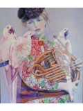 Mireille Rolland, La fanfare des oiseaux, painting - Artalistic online contemporary art buying and selling gallery
