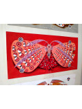 Federico Cortese, Chromatic butterfly red, painting - Artalistic online contemporary art buying and selling gallery
