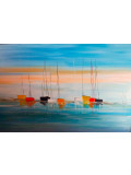 Lydie Massou, Le charme sur l'eau, painting - Artalistic online contemporary art buying and selling gallery