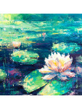 Oxypoint, Water lilies on the pond, painting - Artalistic online contemporary art buying and selling gallery