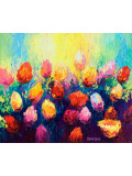 Oxypoint, Tulips, painting - Artalistic online contemporary art buying and selling gallery