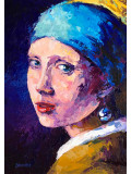 Oxypoint, Girl with a Pearl Earring, painting - Artalistic online contemporary art buying and selling gallery
