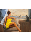 Marie-Laure Souq, Soir d'été à Saint-Cado, painting - Artalistic online contemporary art buying and selling gallery