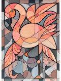 Annemarie Laffont, Flamingo, painting - Artalistic online contemporary art buying and selling gallery