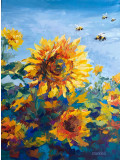Oxypoint, Sunflowers, painting - Artalistic online contemporary art buying and selling gallery