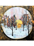 Anne Robin, Entre les tours, painting - Artalistic online contemporary art buying and selling gallery
