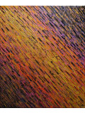 Jonathan Pradillon, Diagonale or orange rose, painting - Artalistic online contemporary art buying and selling gallery
