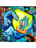 PVettese, Labubu X Kanagawa Coca, painting - Artalistic online contemporary art buying and selling gallery