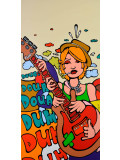 Ewen Gur, The Rock'n'roll Girl #5, painting - Artalistic online contemporary art buying and selling gallery