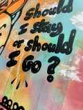 Ewen Gur, Should I Stay or Should I Go?, painting - Artalistic online contemporary art buying and selling gallery