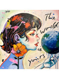 Pauline Cornée, Touch the world with your fingertips, painting - Artalistic online contemporary art buying and selling gallery