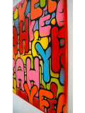 Ewen Gur, lettering large #1, painting - Artalistic online contemporary art buying and selling gallery