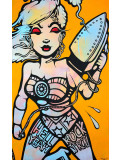 Ewen Gur, Iron Woman 2, painting - Artalistic online contemporary art buying and selling gallery