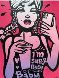 Ewen Gur, Extremely Busy Lady, painting - Artalistic online contemporary art buying and selling gallery