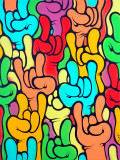Ewen Gur, Everybody say yeah! #2, painting - Artalistic online contemporary art buying and selling gallery