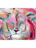 Nicolas Postec, Lion Queen, painting - Artalistic online contemporary art buying and selling gallery