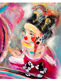 Nicolas Postec, Lion Queen, painting - Artalistic online contemporary art buying and selling gallery