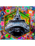 Priscilla Vettese, Hexa Love Paris, painting - Artalistic online contemporary art buying and selling gallery