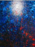 Ronan Martin, Moten lava hotting the sea, painting - Artalistic online contemporary art buying and selling gallery