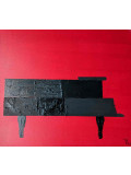 Jérôme Rudin, Le piano noir sur fond rouge, painting - Artalistic online contemporary art buying and selling gallery