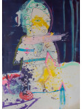 Monsieur Paul, Belle planète, dansons dessus, painting - Artalistic online contemporary art buying and selling gallery