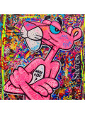Art'Mony, Pink pop Panther, painting - Artalistic online contemporary art buying and selling gallery