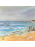 Martine Grégoire, Marée basse à Oléron, painting - Artalistic online contemporary art buying and selling gallery