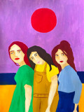 Maud Louviot, Les douces du soleil couchant, painting - Artalistic online contemporary art buying and selling gallery