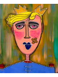 Franck Lobbé, Le roi Charly, painting - Artalistic online contemporary art buying and selling gallery