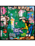 Fat, Lucky Luke graffiti, painting - Artalistic online contemporary art buying and selling gallery