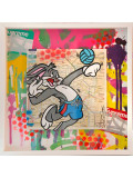 Fat, Bugs bunny, painting - Artalistic online contemporary art buying and selling gallery