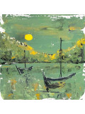 Elisabeth Ferry, Au clair de lune, painting - Artalistic online contemporary art buying and selling gallery