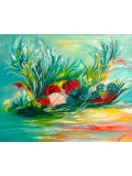 Pascale Vallée, Fantasia aquatique, painting - Artalistic online contemporary art buying and selling gallery
