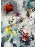 Valérie Dainotti, Coucher de lune, painting - Artalistic online contemporary art buying and selling gallery