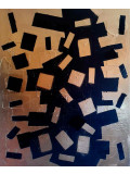 Hayvon, Gold Tetris, painting - Artalistic online contemporary art buying and selling gallery