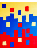 Hayvon, Tetris 3D, painting - Artalistic online contemporary art buying and selling gallery