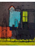 Catherine Bell, Le train, painting - Artalistic online contemporary art buying and selling gallery