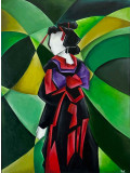 Marly, Geisha, painting - Artalistic online contemporary art buying and selling gallery