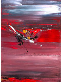 Benoit Guérin, red dragonfly, painting - Artalistic online contemporary art buying and selling gallery
