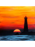 Marianne Lefèvre, Hon's lighthouse, painting - Artalistic online contemporary art buying and selling gallery