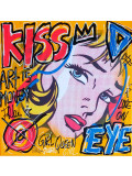Spaco, Kiss Eye Lichtenstein, painting - Artalistic online contemporary art buying and selling gallery