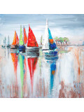 Michele Kaus, les voiles III, painting - Artalistic online contemporary art buying and selling gallery
