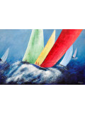 Dany Soyer, Les grandes voiles, painting - Artalistic online contemporary art buying and selling gallery