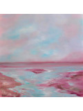Martine Grégoire, Harmonie mauve et turquoise, painting - Artalistic online contemporary art buying and selling gallery